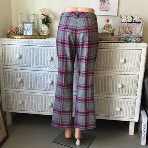PT01 Jaine plaid wool blend trousers Italian size 44